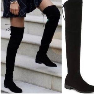 UNISA ADIVAN Over the Knee boots black faux suede NWOT size 7